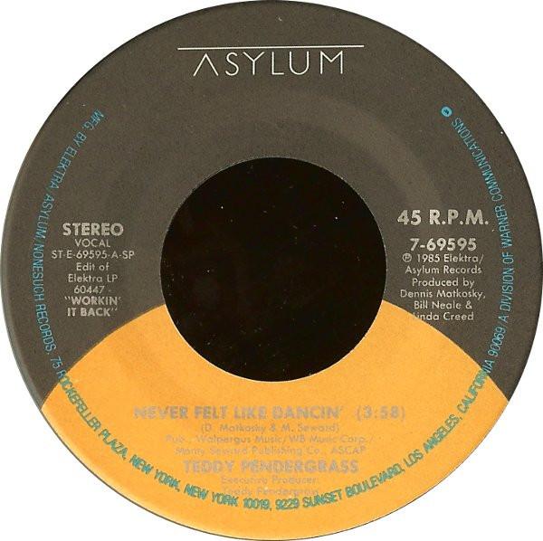Teddy Pendergrass — Never Felt Like Dancin'