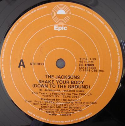 The Jacksons — Shake Your Body (Down To The Ground) / Things I Do For You